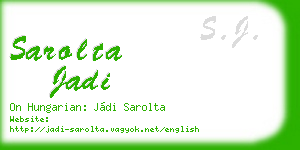 sarolta jadi business card